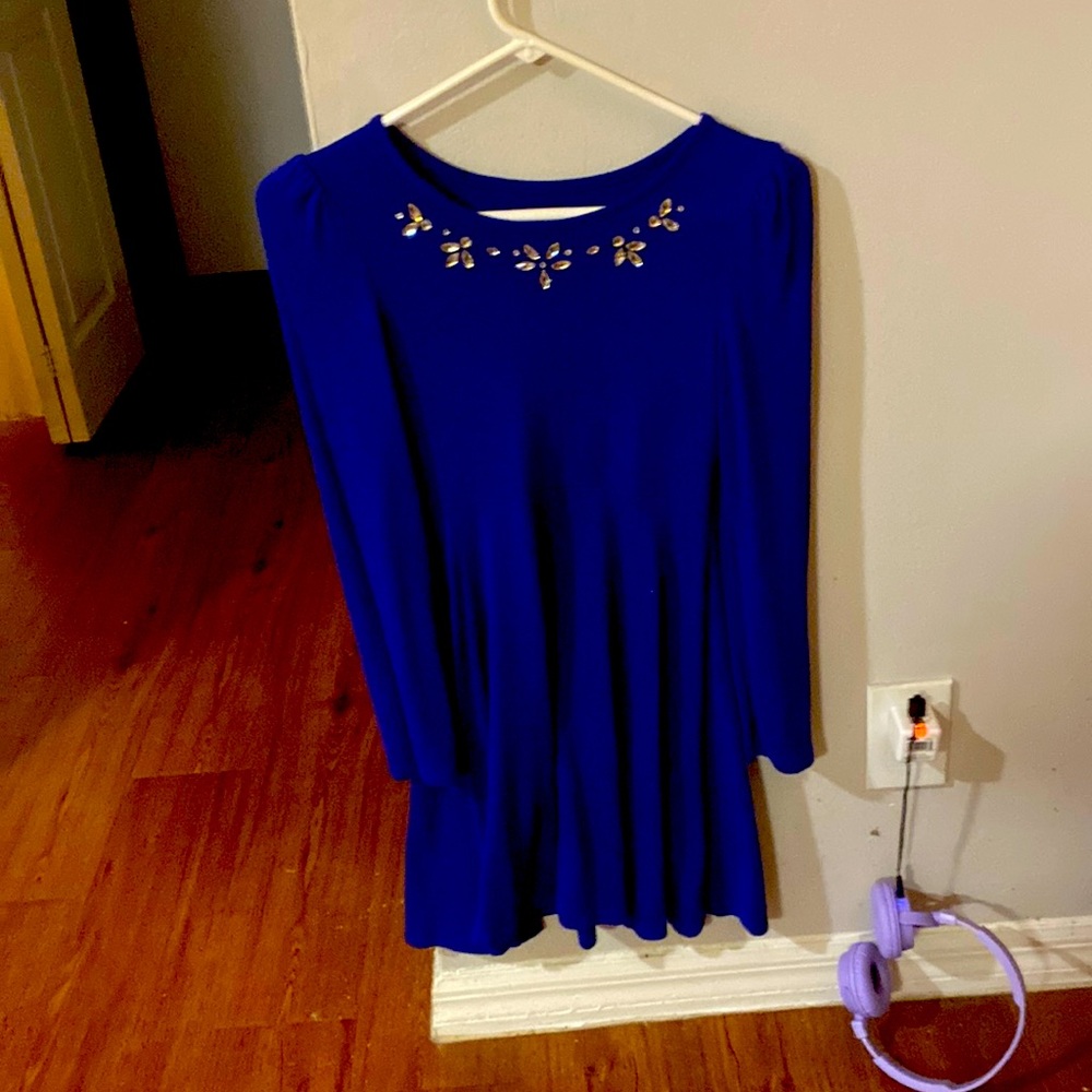 Purple Rhinestone dress
